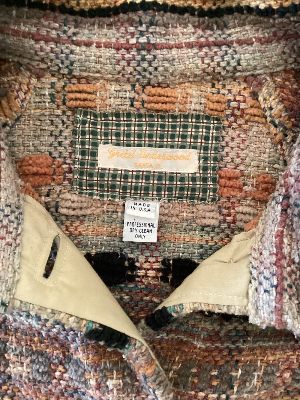 Hand Woven Gretel Underwood Santa Fe Jacket - Picture 6 of 7